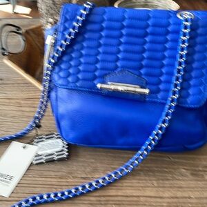 Aimee Kestenberg blue leather bag